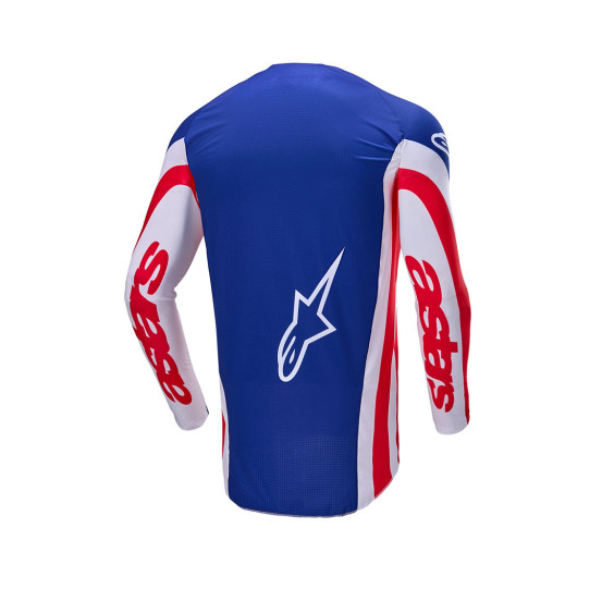 Maillot cross Alpinestars 2024 Techstar Édition limitée Union Red Bud - Rouge Bleu Blanc