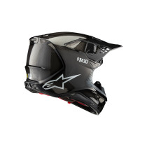 Casque cross Alpinestars S-M10 Solid - Noir Carbon 2