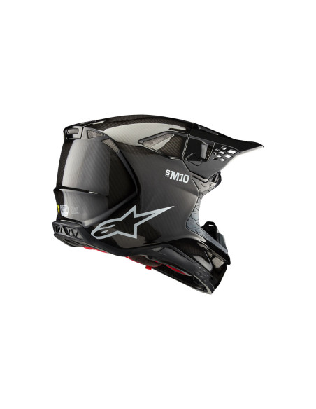 Casque cross Alpinestars S-M10 Solid - Noir Carbon