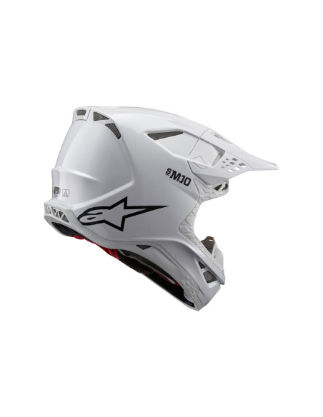 Casque cross Alpinestars S-M10 Solid - Blanc