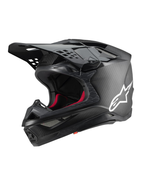 Casque cross Alpinestars S-M10 Fame - Noir Carbon M&G