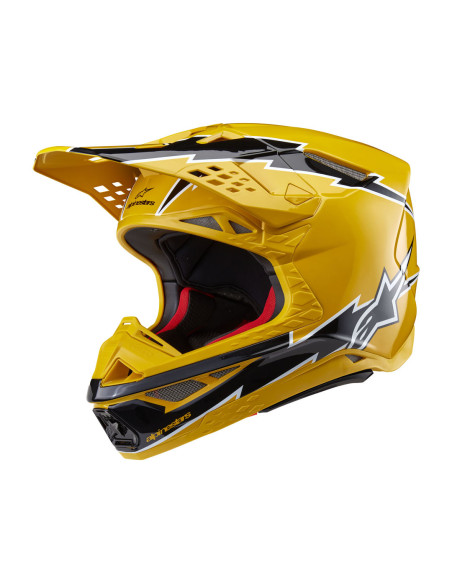Casque cross Alpinestars S-M10 Supertech Ampress - Noir Jaune