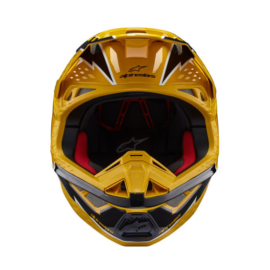 Casque cross Alpinestars S-M10 Supertech Ampress - Noir Jaune