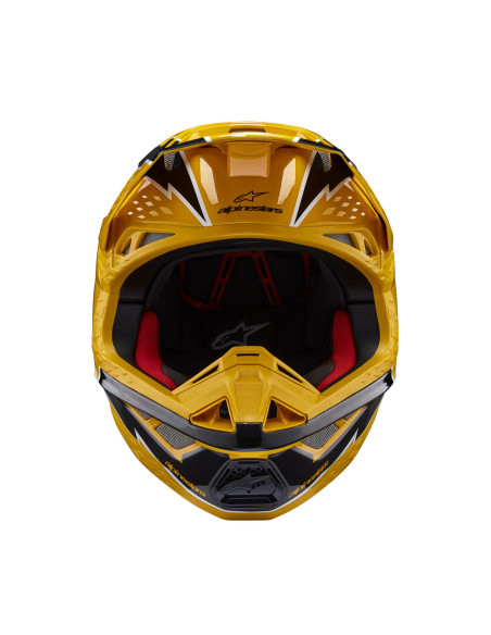Casque cross Alpinestars S-M10 Supertech Ampress - Noir Jaune