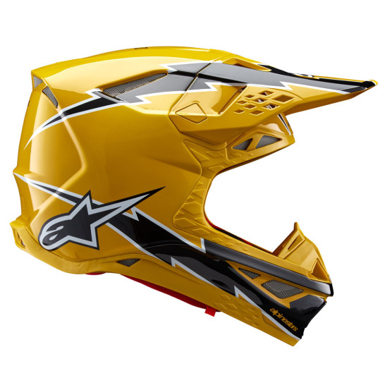 Casque cross Alpinestars S-M10 Supertech Ampress - Noir Jaune