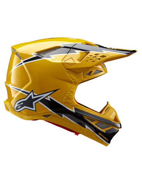 Casque cross Alpinestars S-M10 Supertech Ampress - Noir Jaune