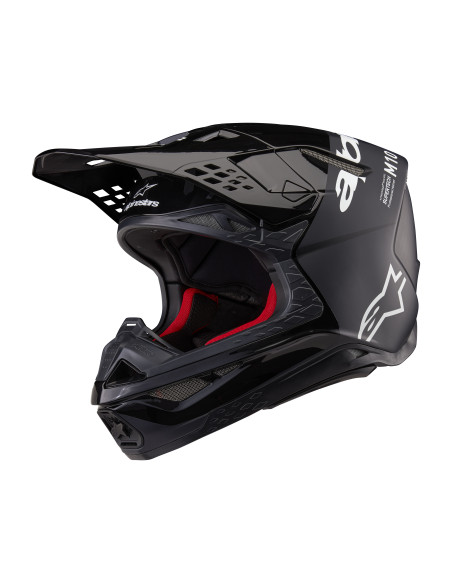 Casque cross Alpinestars S-M10 Flood - Noir Gris foncé M&G