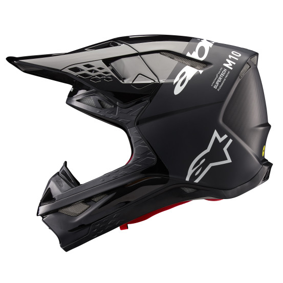 Casque cross Alpinestars S-M10 Flood - Noir Gris foncé M&G