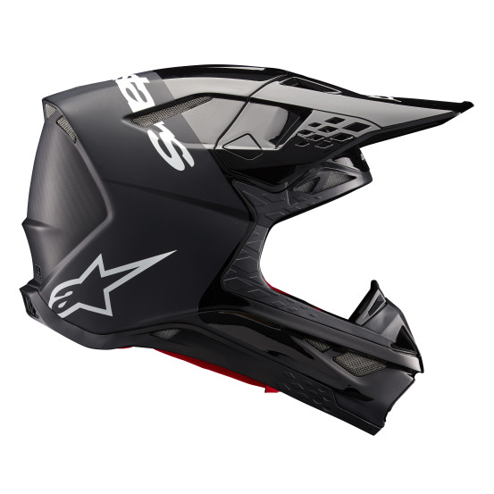 Casque cross Alpinestars S-M10 Flood - Noir Gris foncé M&G