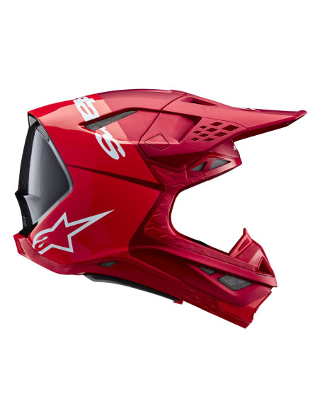 Casque cross Alpinestars S-M10 Supertech Flood - Rouge Fluo M&G