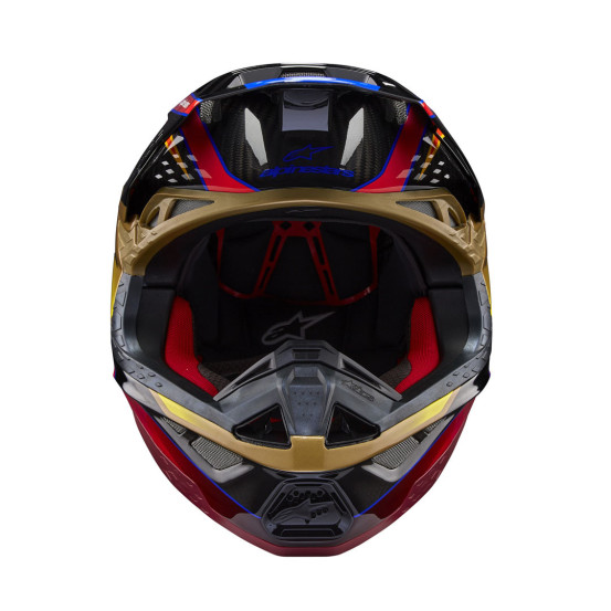 Casque cross Alpinestars S-M10 Era - Or Jaune Rio Rouge
