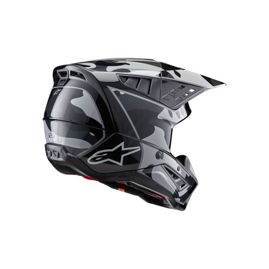 Casque cross Alpinestars S-M5 Rover 2 - Noir Argent