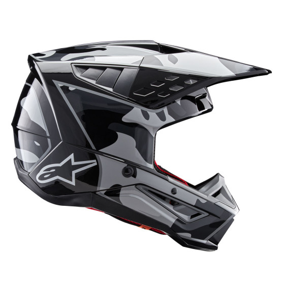 Casque cross Alpinestars S-M5 Rover 2 - Noir Argent