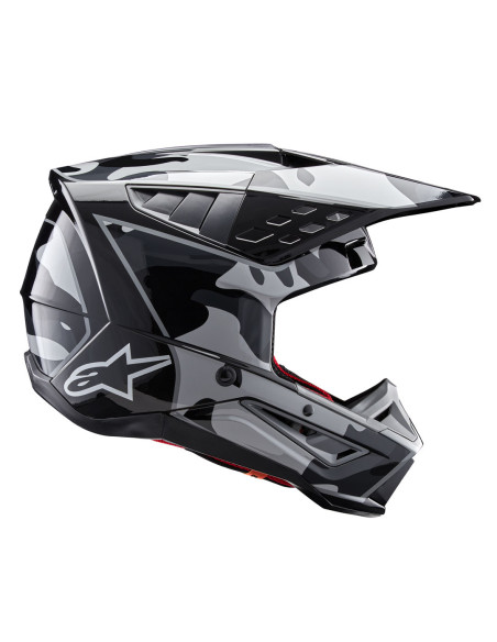 Casque cross Alpinestars S-M5 Rover 2 - Noir Argent