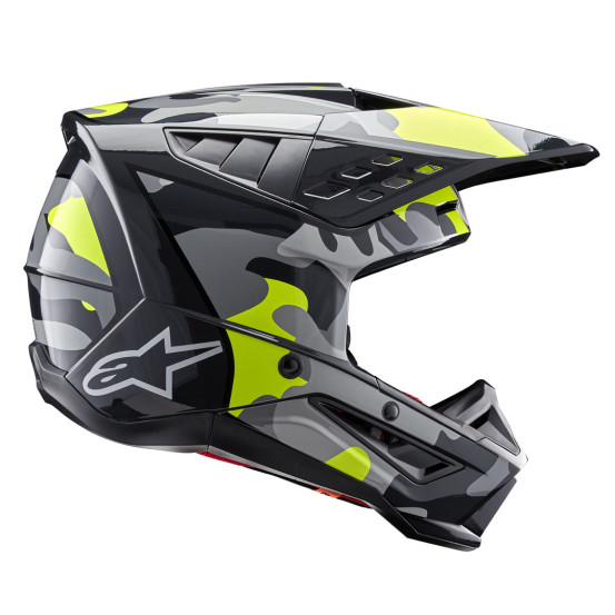 Casque cross Alpinestars S-M5 Rover 2 - Dark Gris Jaune Fluo