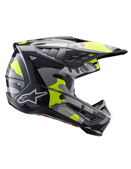 Casque cross Alpinestars S-M5 Rover 2 - Dark Gris Jaune Fluo