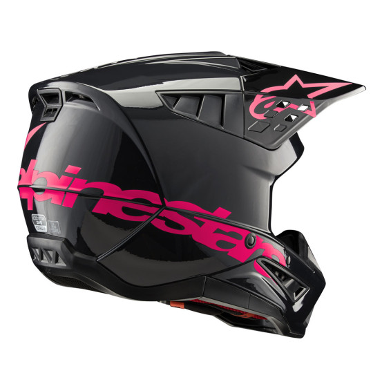 Casque cross Alpinestars S-M5 Corp - Noir Diva Rose