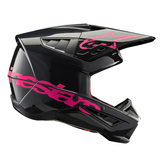 Casque cross Alpinestars S-M5 Corp - Noir Diva Rose