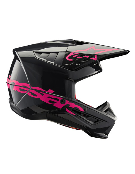 Casque cross Alpinestars S-M5 Corp - Noir Diva Rose