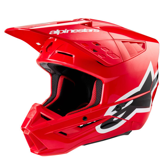Casque cross Alpinestars S-M5 Corp - Rouge