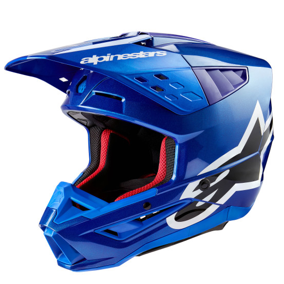 Casque cross Alpinestars S-M5 Corp - Bleu