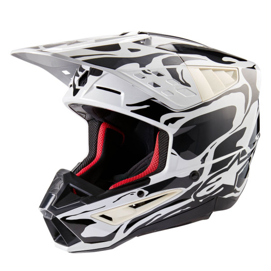 Casque cross Alpinestars S-M5 Mineral - Coll Gris Dark Gris