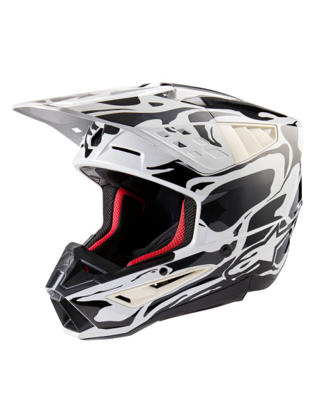 Casque cross Alpinestars S-M5 Mineral - Coll Gris Dark Gris