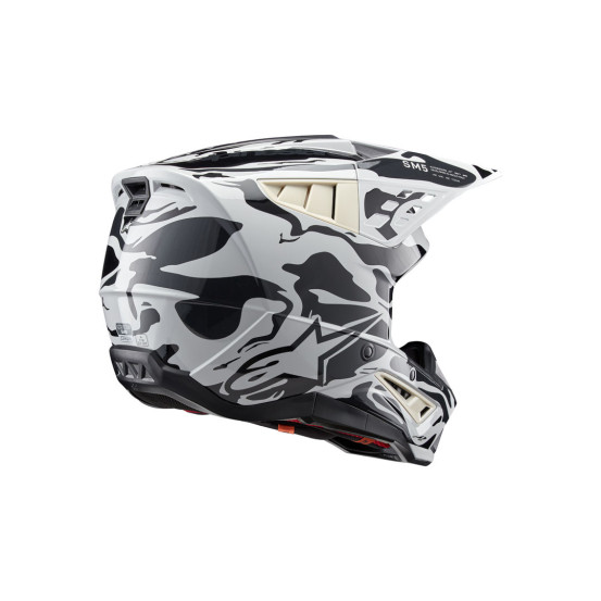 Casque cross Alpinestars S-M5 Mineral - Coll Gris Dark Gris