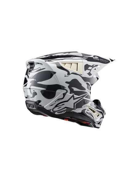 Casque cross Alpinestars S-M5 Mineral - Coll Gris Dark Gris