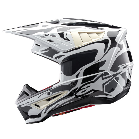 Casque cross Alpinestars S-M5 Mineral - Coll Gris Dark Gris