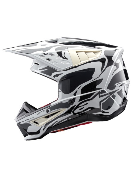 Casque cross Alpinestars S-M5 Mineral - Coll Gris Dark Gris