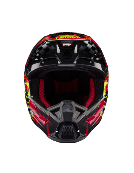 Casque cross Alpinestars S-M5 Rash - Dark Gris Rouge
