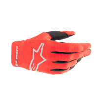 Gants cross enfant Alpinestars Radar - Rouge Mars Argent