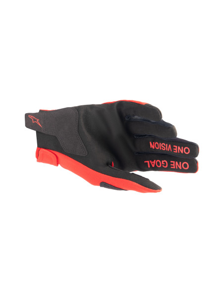 Gants cross enfant Alpinestars Radar - Rouge Mars Argent