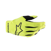Gants cross enfant Alpinestars Radar - Jaune Fluo Noir
