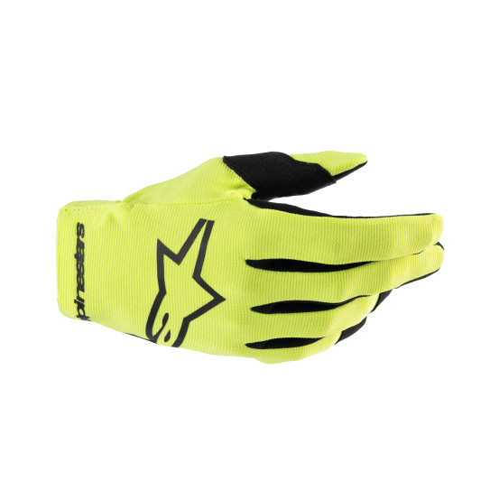 Gants cross enfant Alpinestars Radar - Jaune Fluo Noir