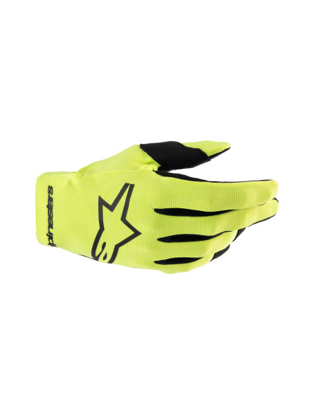 Gants cross enfant Alpinestars Radar - Jaune Fluo Noir