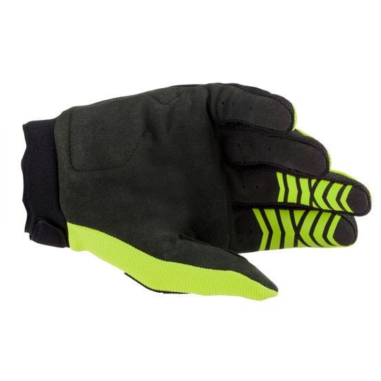 Gants cross enfant Alpinestars Full Bore - Jaune Fluo Noir