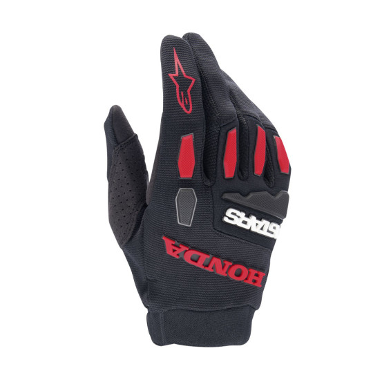 Gants cross Alpinestars Honda 2024 Full Bore - Noir Rouge
