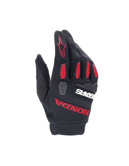 Gants cross Alpinestars Honda 2024 Full Bore - Noir Rouge