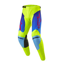 Pantalon cross Alpinestars 2024 Racer Hoen - Jaune Fluo Bleu Marine