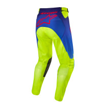 Pantalon cross Alpinestars 2024 Racer Hoen - Jaune Fluo Bleu Marine 2