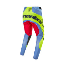 Pantalon cross Alpinestars 2024 Techstar Ocuri - Bleu Jaune Fluo Rouge Berry 2
