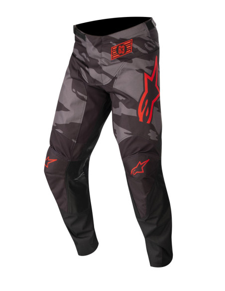 Pantalon cross enfant Alpinestars 2022 Racer Tactical - Noir Camo Rouge