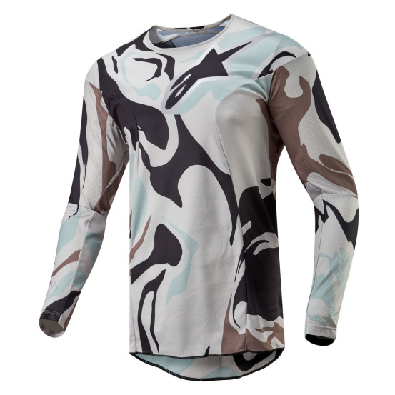 Maillot cross Alpinestars 2024 Racer Tactical - Iron Camo Dust Gris