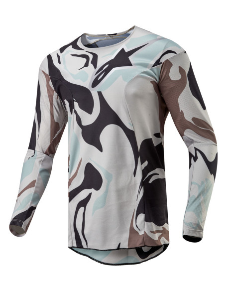 Maillot cross Alpinestars 2024 Racer Tactical - Iron Camo Dust Gris
