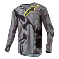 Maillot cross Alpinestars 2024 Racer Tactical - Cast Gris Camo Magnet Noir