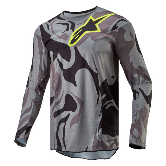 Maillot cross Alpinestars 2024 Racer Tactical - Cast Gris Camo Magnet Noir