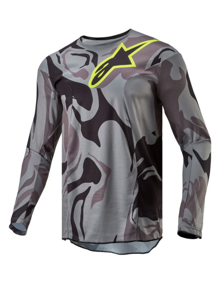 Maillot cross Alpinestars 2024 Racer Tactical - Cast Gris Camo Magnet Noir