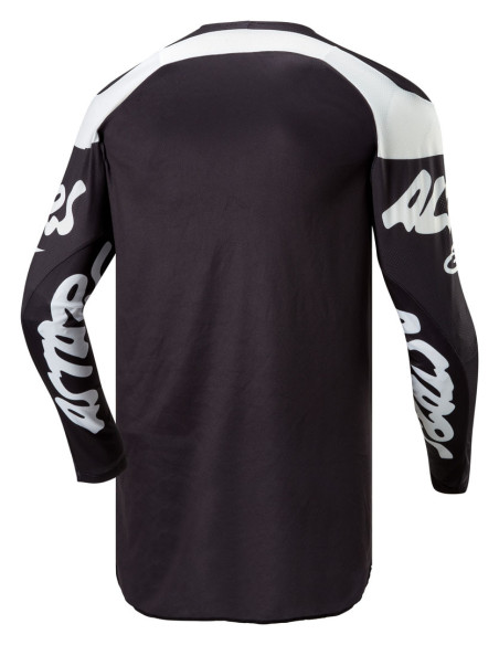 Maillot cross Alpinestars 2024 Racer Hana - Noir Blanc